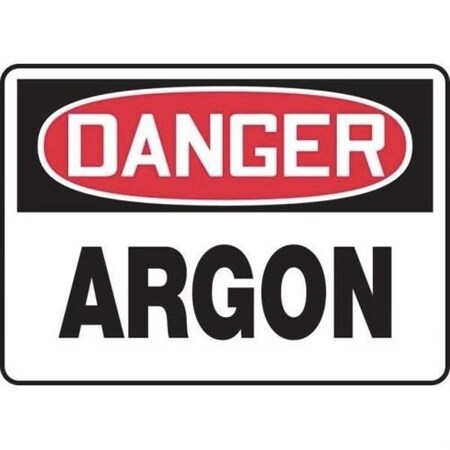 Accuform OSHA DANGER SAFETY SIGN ARGON 10 in  X MCHL112VS